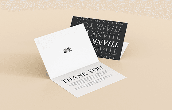 Bi-Fold Greeting & Thank You Cards